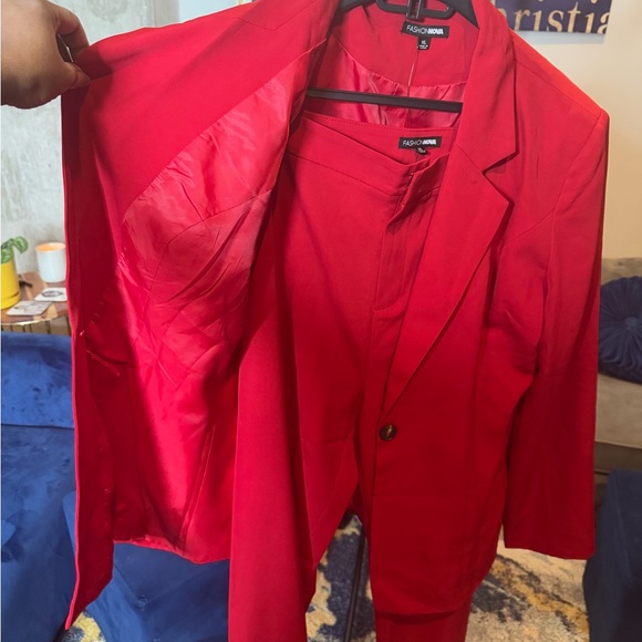 Red Business Suit - Picture 2 of 4